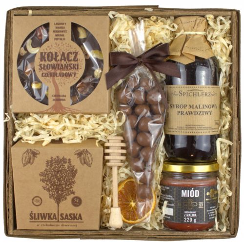  LARGE gift basket GIFT - plum, cake, syrup, honey, nuts