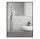 Bathroom mirror RAMIX wall mirror, rectangular, metal frame, 500 x 1200 mm