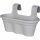  Goliat flowerpot 26.5 cm x 42.5 x 26.5 cm, plastic in grey and silver