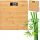 BAMBOO ELECTRONIC BATHROOM SCALE UP TO 180 KG LCD DIGITAL TEMPERATURE