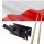  POLISH FLAG + FLAG HOLDER FOR BALCONY DOUBLE BALCONY SET, BLACK