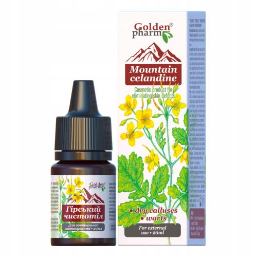  MOUNTAIN CELANDINE EXTRACT WARCULOSIS CALLUSES 20 ml