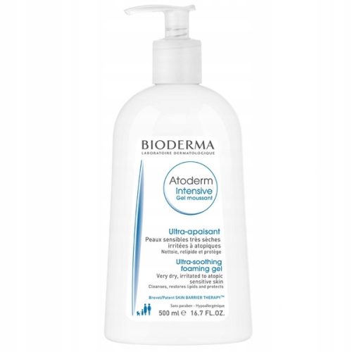 Bioderma Atoderm Intensive Gel Moussant Soothing Cleanser for Sensitive Skin, 500ml