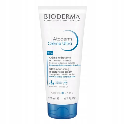Bioderma Atoderm Ultra-Nourishing Cream for Normal to Dry Skin, 200ml
