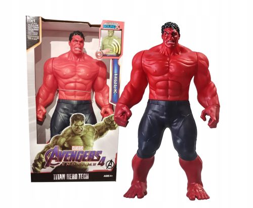  LARGE HULK RED Figure 30cm SOUND LIGHT LED