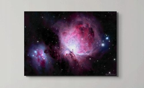 Pictures on the wall Space painting Orion Nebula on metal