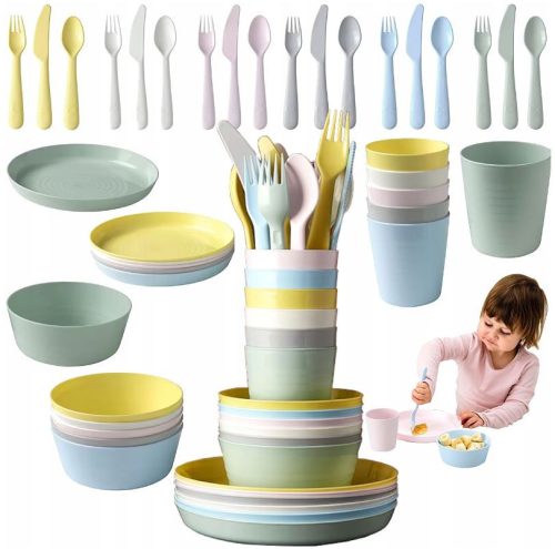  plastic tableware set from Ikea