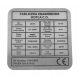 NAME PLATE Boiler for stove, boiler 9x9cm STAINLESS STEEL