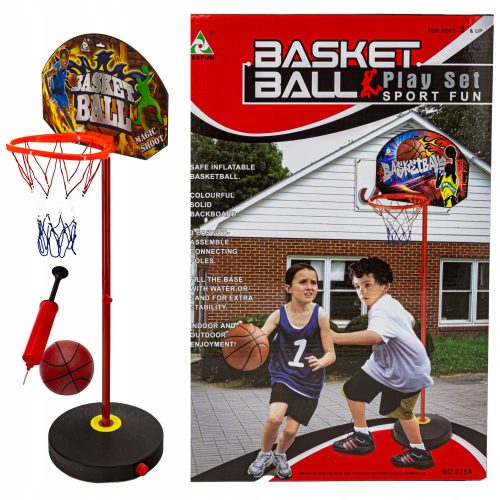 Basketball set, pump, ball needle, basketball, height adjustable