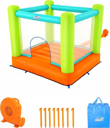 Trampoline, inflatable castle for jumping, net, blower