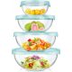 Kitchen Bowls 4 GLASS CONTAINERS with lids, DISHWASHER BOWL