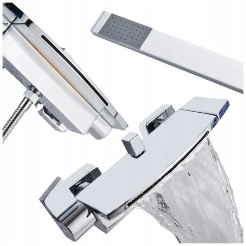 Single-lever wall-mounted bath and shower faucet Ari WATERFALL Chrome