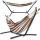 Garden and Terrace Hammocks Carruzzo Hammock without Bar, Beige and Brown, 240 kg, 275 x 150