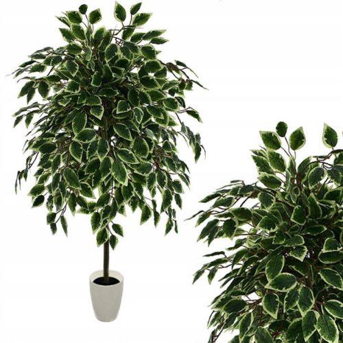  ARTIFICIAL TREE FLOWERS FICUS BENJAMIN FLOWER POT FOR THE LIVING ROOM ARTIFICIAL LEAVES 130