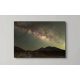 Pictures on the wall Picture of the cosmos Milky Way over a volcano on metal