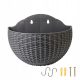  Modern self-watering wall flower pot for hanging potted plants #E silver grey