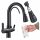 Nordic white standing kitchen faucet