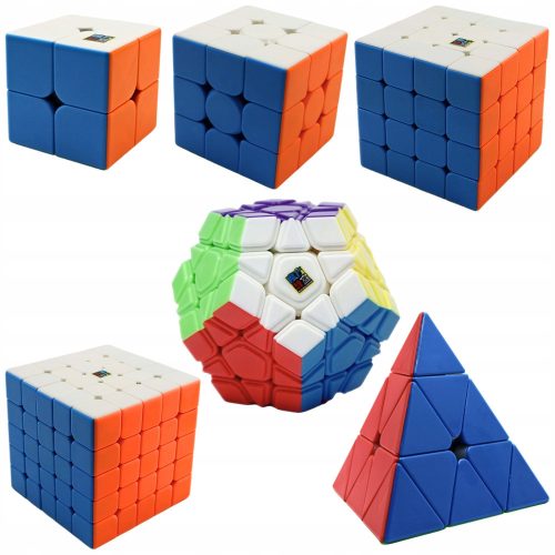  Cube SET 2x2 + 3x3 + 4x4 + 5x5 + Pyramid + Megaminx FAST + FREE