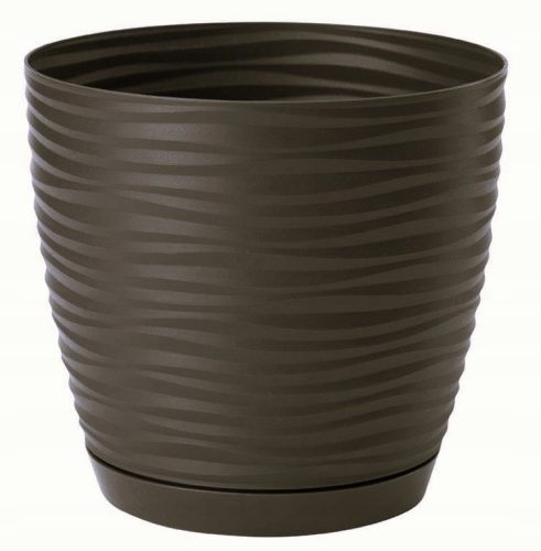  Form-Plastic flowerpot 27 cm x 27 x 24.5 cm diameter 27 cm plastic black