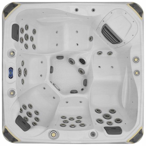 Whirlpool, Garden Whirlpool Rigid square hydromassage pool, 1950 l