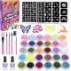  WASHABLE GLITTER TATTOOS STUDIO LARGE SET 151e