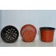  Korad flowerpot 7 cm x 9 x 7 cm diameter 9 cm plastic black, brown and beige tones, terracotta, multi-coloured