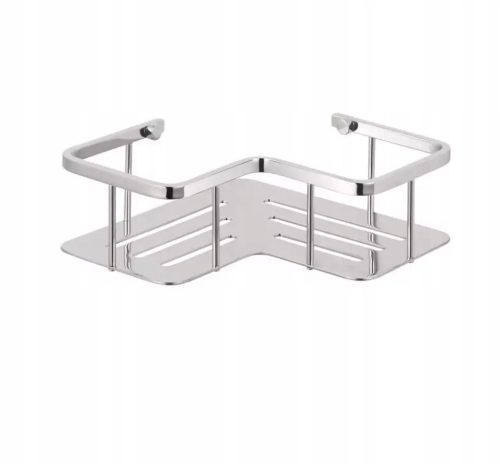 Bathroom shelves corner shelf Stella 16.060 7x20 cm silver