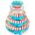  3-tier cake set with Kinder chocolates and Raffaello Birthday gift