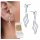  Silver 925 hanging earrings WITH ZIRCONS AS A GIFT FREE ENGRAVING