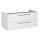 White wall cabinet Zet, 100 cm x 39 cm, for a sink or worktop