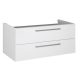 White wall cabinet Zet, 100 cm x 39 cm, for a sink or worktop