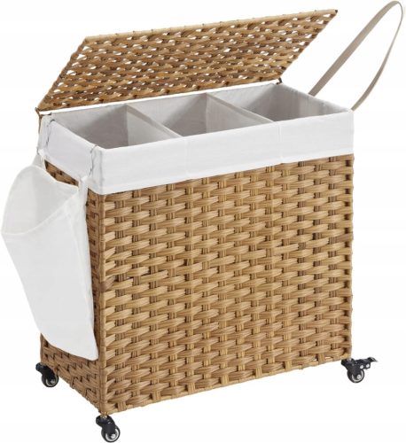 Laundry baskets and containers Freestanding laundry basket Top Art, 140l, brown and beige tones