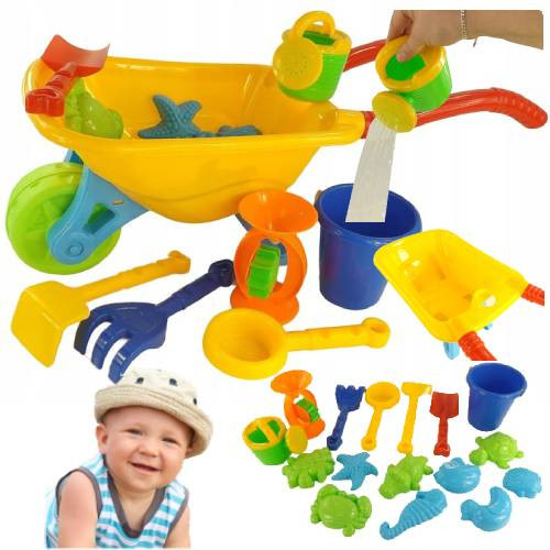 SET OF SAND TOYS LARGE SANDBOX FOR KIDS AT WATER BEACH GARDEN