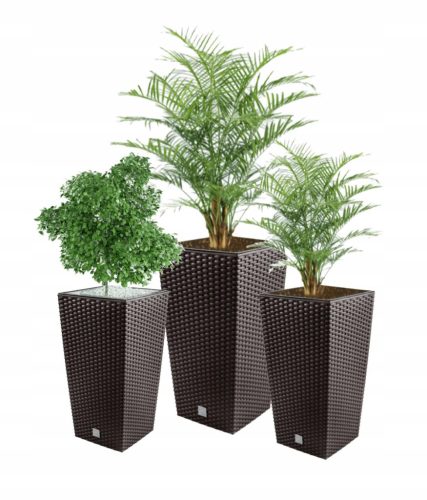  Prosperplast flowerpot 20 cm x 20 x 37.6 cm diameter 20 cm plastic in the colors brown and beige + 2 more products