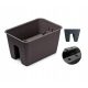  Prosperplast flowerpot 39.6 cm x 27.2 x 22.5 cm, plastic in brown and beige tones