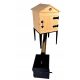  WOODEN GARDEN SMOKEHOUSE SOLID WITH DOOR 50x50