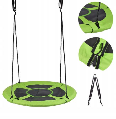 Stork's Nest Garden Swing, Green, 110 cm