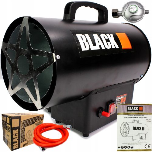 Black 25 kW gas heater