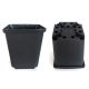  Zoigarden flowerpot 11 cm x 11 x 12 cm, black plastic