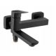 Single-lever wall-mounted bath and shower faucet Ferro VITTO VerdeLine black