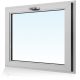 Warm white, tilting PVC window – made-to-measure windows!