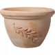 Deroma flowerpot 18 cm x 18 x 15 cm diameter 18 cm natural ceramic, terracotta