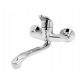 Unitec FOCUS silver wall-mounted kitchen faucet