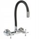 Maibang FLEX wall-mounted kitchen faucet black, silver