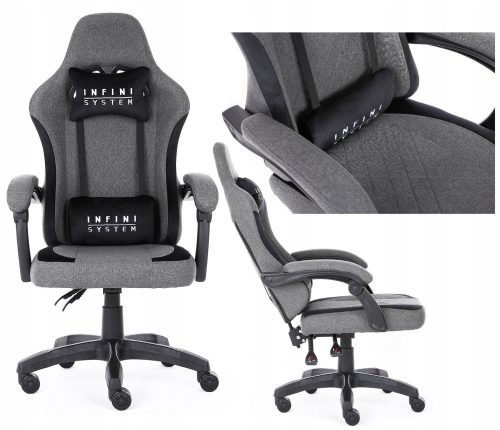  GAMING CHAIR, fabric, INFINI SYSTEM gamer chair, backrest adjustment