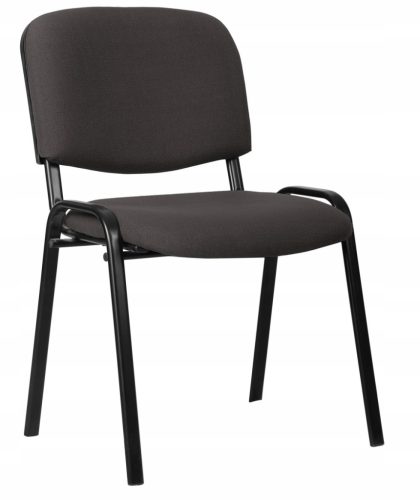 ISO chair, conference, stackable, black