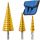 CONICAL STEP DRILLS FOR METAL, WOOD, PLASTIC BLADE, BLADE 4-32 MM HEX