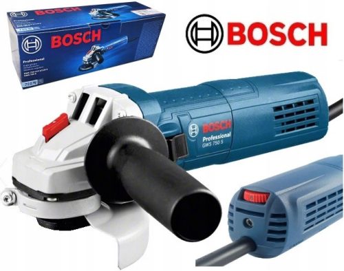  Bosch 750 W angle grinder, 115 mm disc