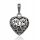  Silver pendant openwork heart silver 925