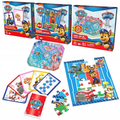  Spin Master Paw Patrol 3-in-1 Playset Pop-Up Puzzle Jumbo Cards